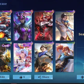Mobile Legends: Bang Bang Accounts Collector Global|51 Skin|Seasoned|Collerctor Yss Yuzhong,Luckybox Karina,Lightborn