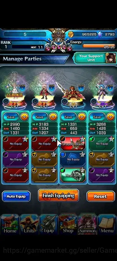 Grand Summoners Accounts Global|2793 cc Ready Gacha|Rank 1|3 Ascend|Summer  image 3