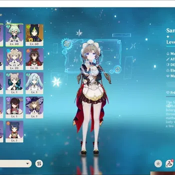 Genshin Impact Accounts Starter Asia|AR 34|Starter limited Sandrone + char STD ( Fischl,Diona,Sucronse,etc)|Low