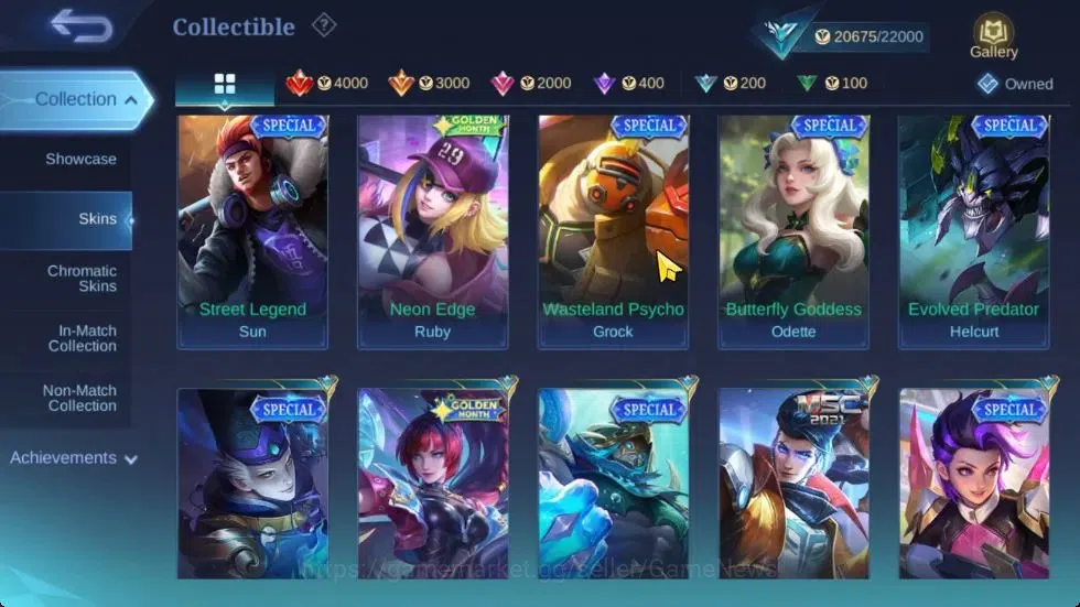 Mobile Legends: Bang Bang Accounts Hero 78|Skin 102|Covenant Benedetta,S.A.B.E.R Sabe image 10