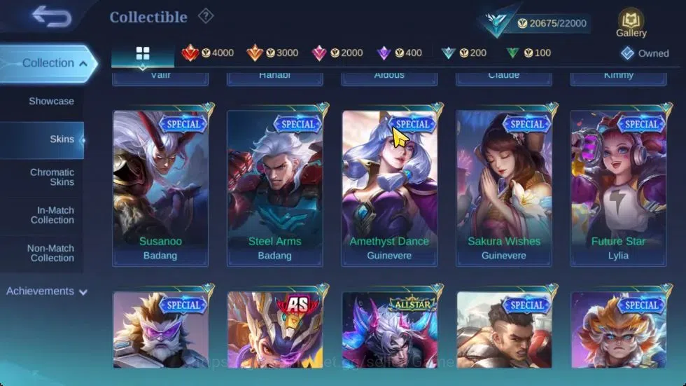 Mobile Legends: Bang Bang Accounts Hero 78|Skin 102|Covenant Benedetta,S.A.B.E.R Sabe image 11