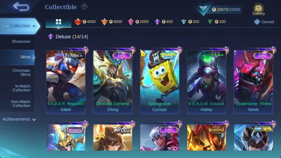 Mobile Legends: Bang Bang Accounts Hero 78|Skin 102|Covenant Benedetta,S.A.B.E.R Sabe image 7