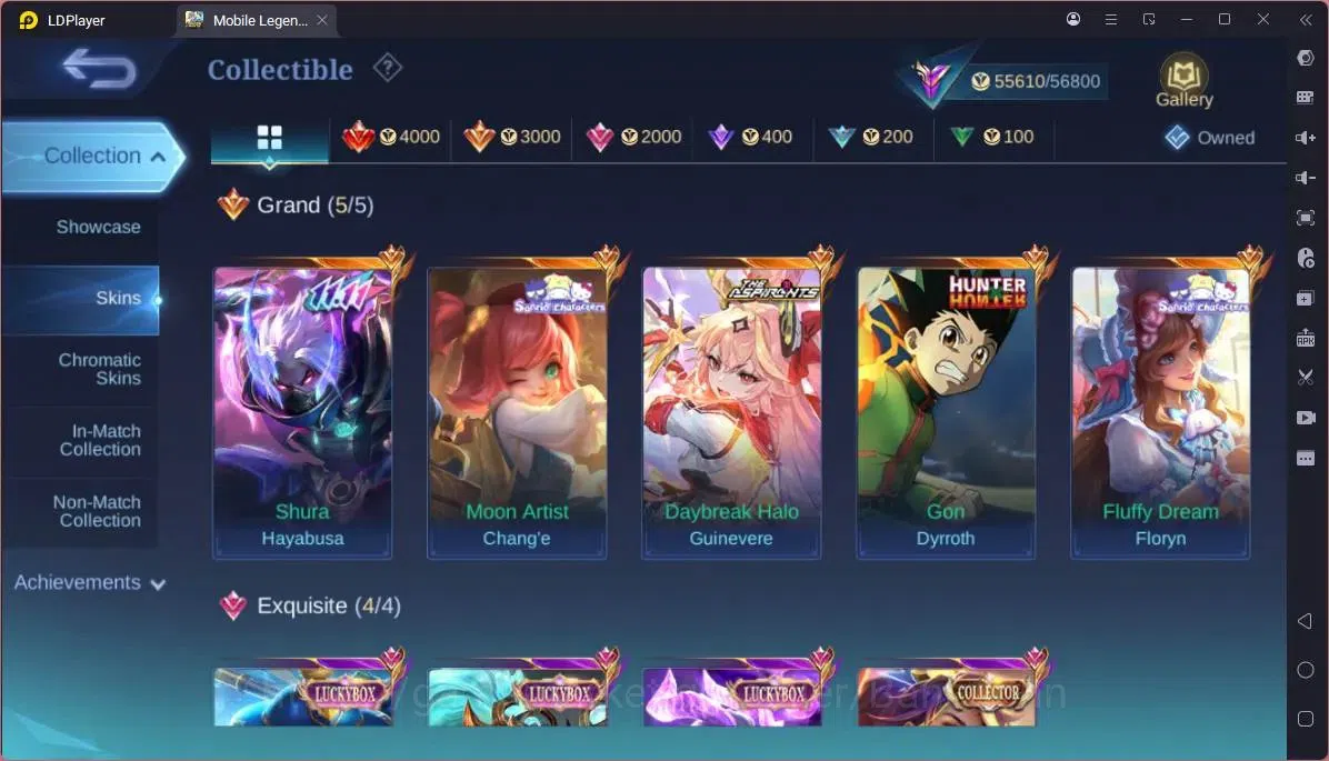 Mobile Legends: Bang Bang Accounts GLOBAL Hero 103 Skin 187|11.11 Haya|Sandrio Change image 11