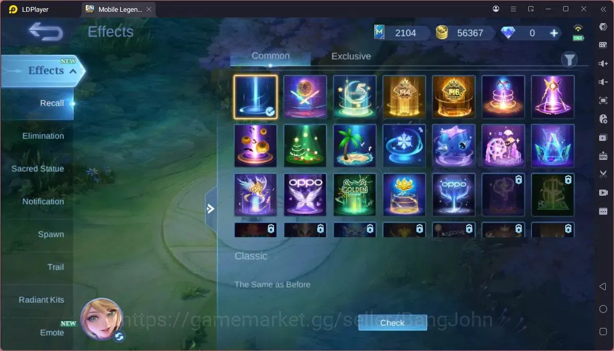 Mobile Legends: Bang Bang Accounts GLOBAL Hero 103 Skin 187|11.11 Haya|Sandrio Change image 2