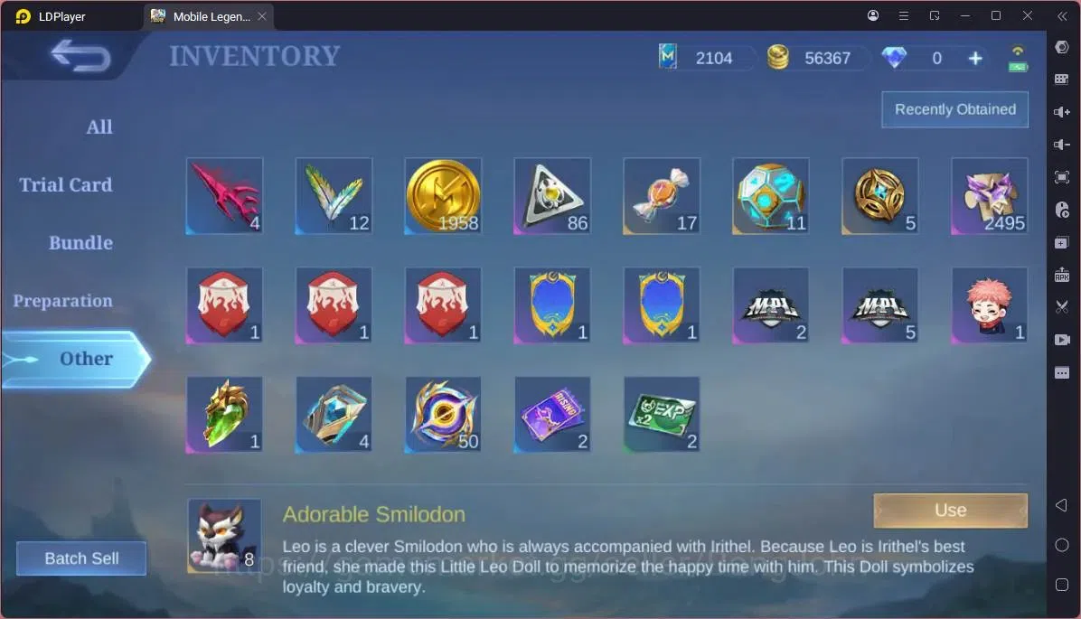 Mobile Legends: Bang Bang Accounts GLOBAL Hero 103 Skin 187|11.11 Haya|Sandrio Change image 4