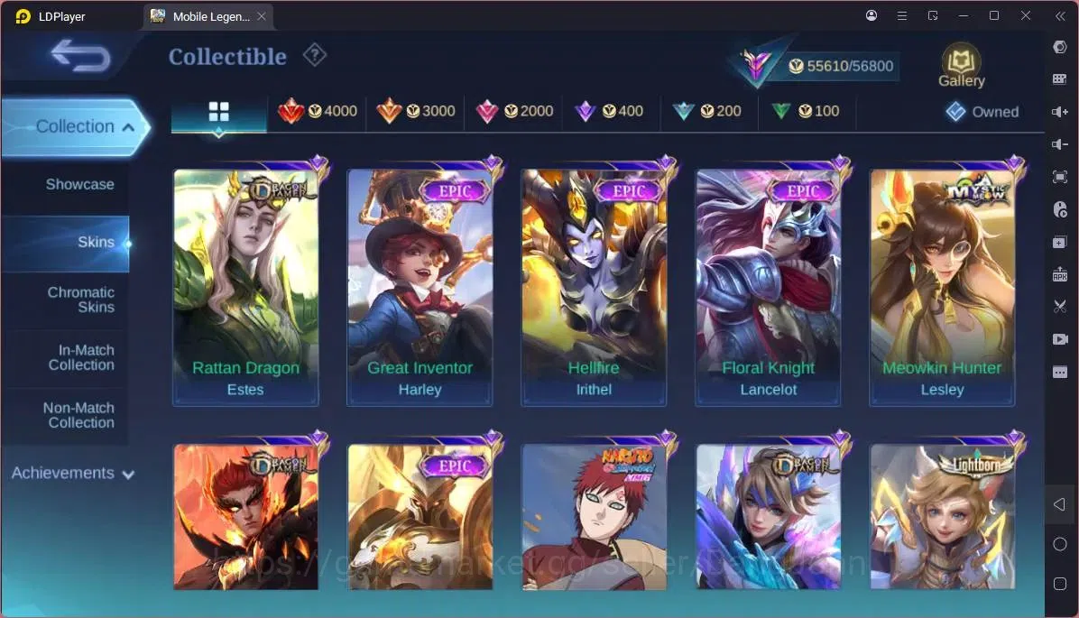 Mobile Legends: Bang Bang Accounts GLOBAL Hero 103 Skin 187|11.11 Haya|Sandrio Change image 8