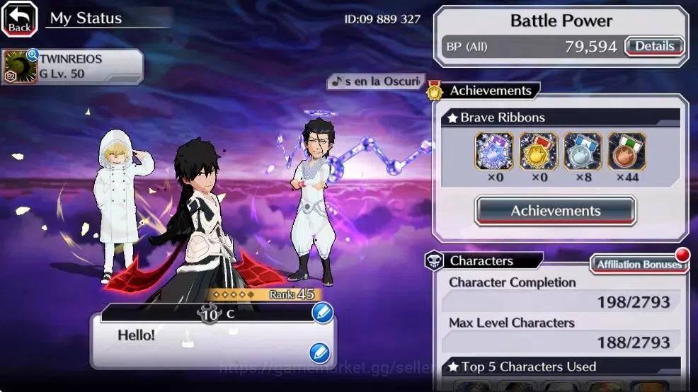 Bleach: Brave Souls Accounts Starter Global | 79K BP+7K Orb|Fresh All Story|Askin,Ichigo,Gremmy| KlabID|Check SS BBS716Z 1