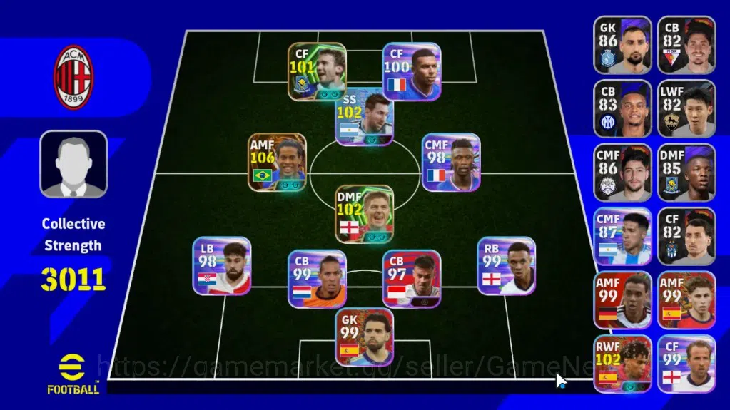 eFootball Accounts Legends & Iconic Players Android|BigTime Ronaldinho,Epic Gerrard,Andriy S,ShowTime TFFC26 1