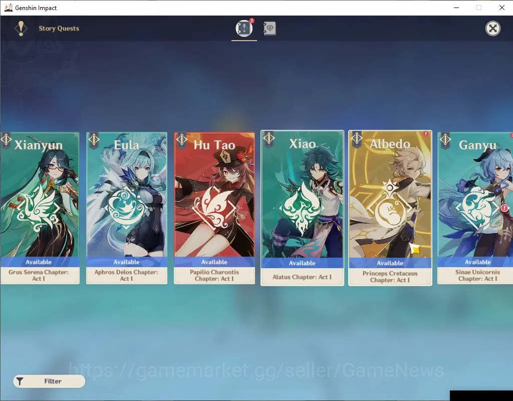 Genshin Impact Accounts ASIA|AR 47|Rate ON|2 Limited + 1 (*5Weapon)|Yelan+ image 16