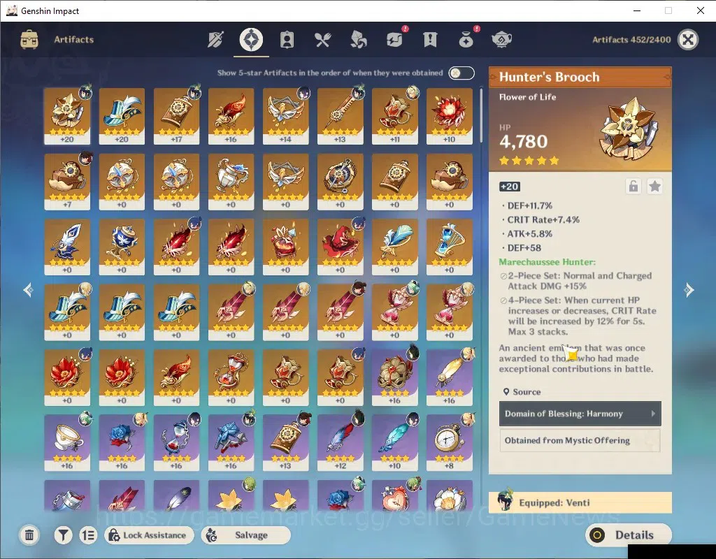 Genshin Impact Accounts ASIA|AR 47|Rate ON|2 Limited + 1 (*5Weapon)|Yelan+ image 6