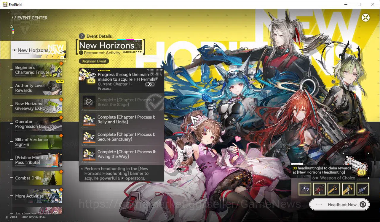 Arknights: Endfield Accounts ASIA|Fresh Starter Lv2|3 SSR(1Limit)+2(*6WP)|Zhuan image 12