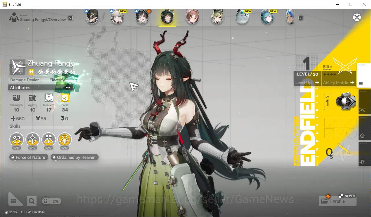 Arknights: Endfield Accounts ASIA|Fresh Starter Lv2|3 SSR(1Limit)+2(*6WP)|Zhuan image 3