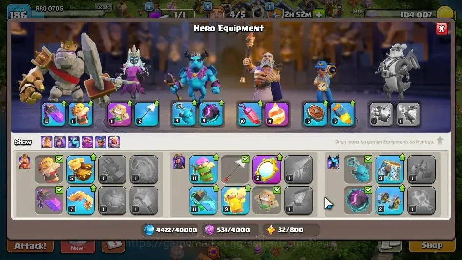 Clash of Clans Accounts LV 186|TH 14 MAX-BH 8|HH 8|Limited Skin|BK 77,AQ 7 image 10