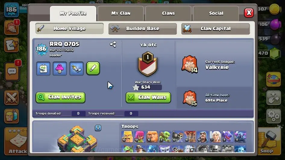 Clash of Clans Accounts LV 186|TH 14 MAX-BH 8|HH 8|Limited Skin|BK 77,AQ 7 image 3