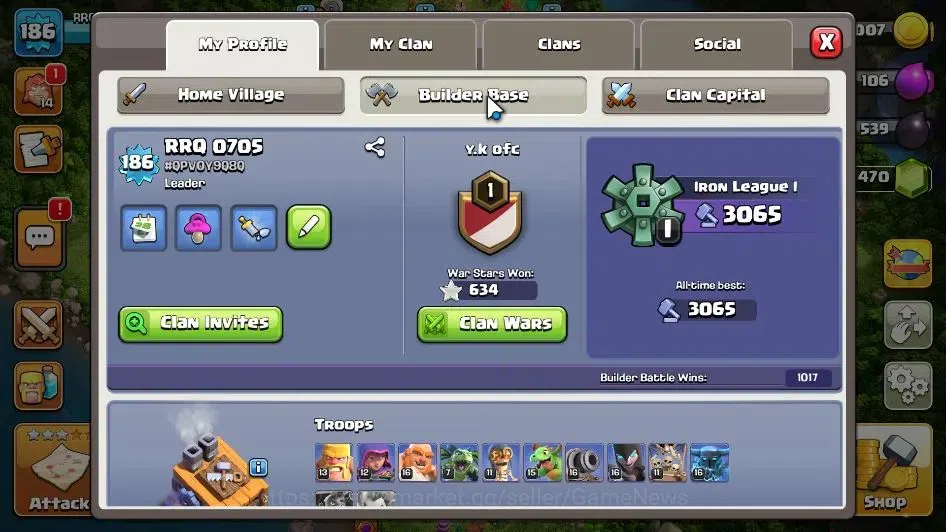 Clash of Clans Accounts LV 186|TH 14 MAX-BH 8|HH 8|Limited Skin|BK 77,AQ 7 image 5