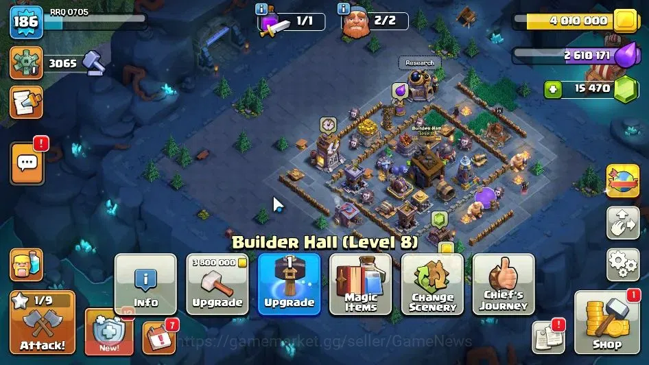 Clash of Clans Accounts LV 186|TH 14 MAX-BH 8|HH 8|Limited Skin|BK 77,AQ 7 image 7
