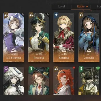 Reverse: 1999 Accounts Midgame Global|Lv 33|9 SSR 2 Limited|Rhiannon+Psychube,Anjo Nala|Ms.Stranger P2,Recoleta P1,Ulrich