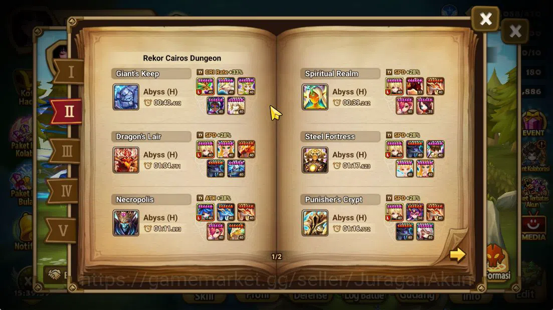 Summoners War: Sky Arena Accounts End-Game ASIA Lv 100|2 LD (Pater,Manannan)| 33 NB5 Total(Abellio,Sonia,Theodora,Etc)+65 3