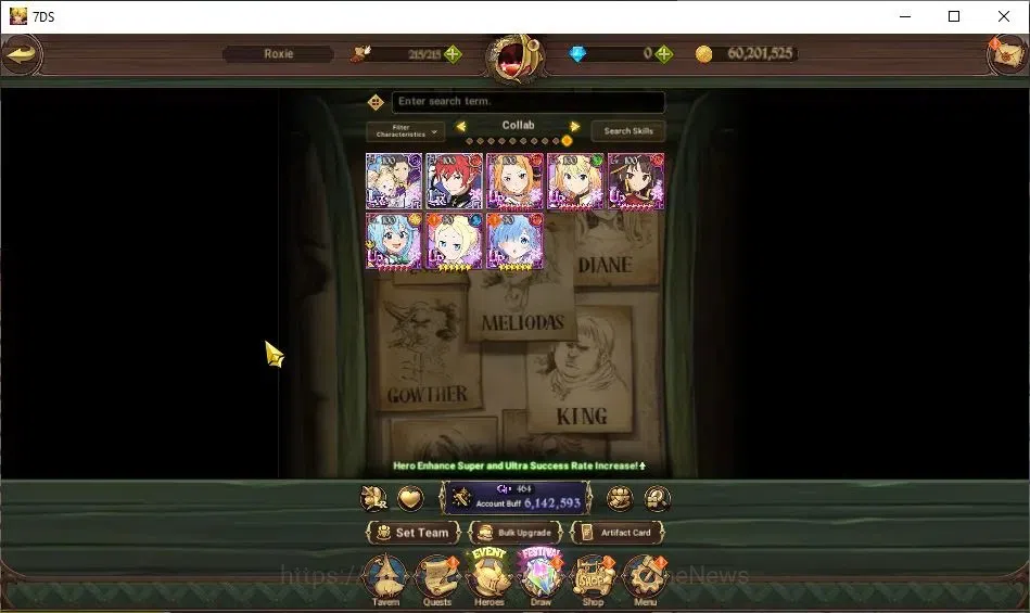 The Seven Deadly Sins: Grand Cross Accounts ASIA|6,1M CC|102 LS|5 LR+11 UR+Collab Konosuba,ReZ image 4