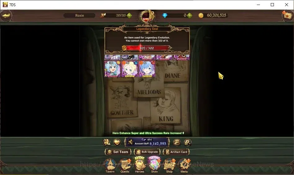 The Seven Deadly Sins: Grand Cross Accounts ASIA|6,1M CC|102 LS|5 LR+11 UR+Collab Konosuba,ReZ image 5