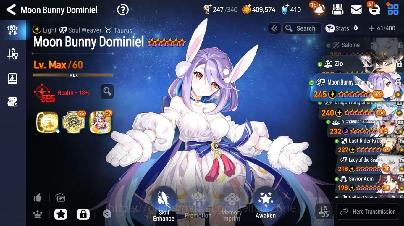 Epic Seven Accounts High-End ASIA|Unverif|25ML (BArunka, GeRas, Lots, Salome, LCBelona) Etc.|All Hunts Comp|Challenger III 18