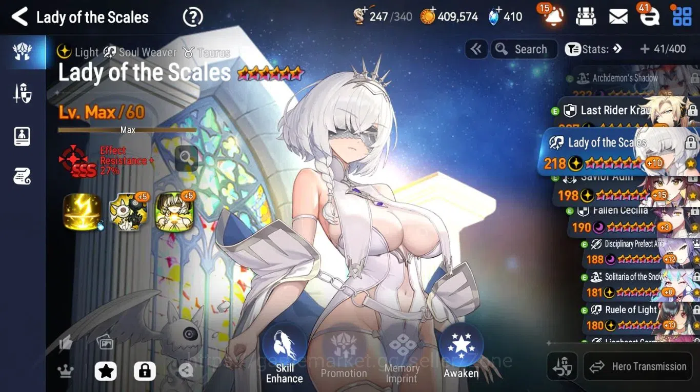Epic Seven Accounts High-End ASIA|Unverif|25ML (BArunka, GeRas, Lots, Salome, LCBelona) Etc.|All Hunts Comp|Challenger III 19