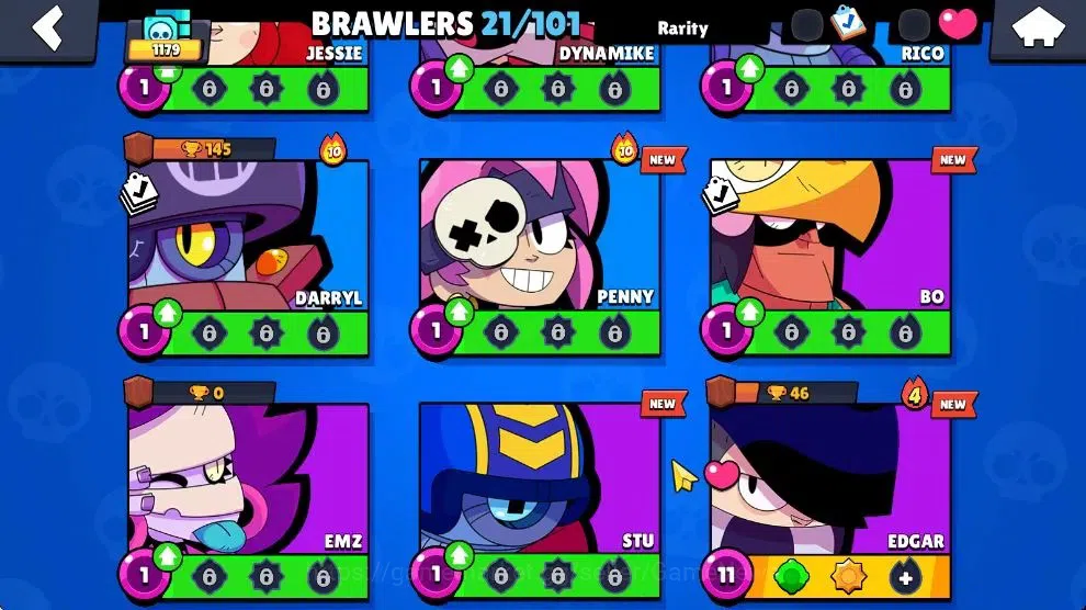 Brawl Stars Accounts 1179 Trophy|23K Bling 133 Gem|21 Brawlers 3 Max Lvl| 1 Myth Skin [Cerberus Tick] 5 Epic [DJ EMZ,DK 7