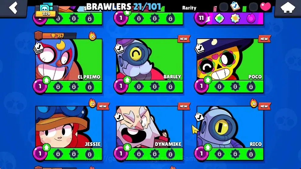 Brawl Stars Accounts 1179 Trophy|23K Bling 133 Gem|21 Brawlers 3 Max Lvl| 1 Myth Skin [Cerberus Tick] 5 Epic [DJ EMZ,DK 8