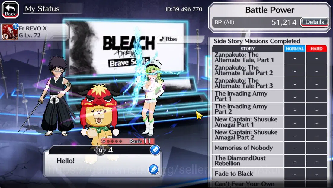 Bleach: Brave Souls Accounts Starter [GLOBAL]6K Orbs |TYBW [Candice,Kensei,Kirio,Chojiro,Uryu],Kon New Year,Renewd 5