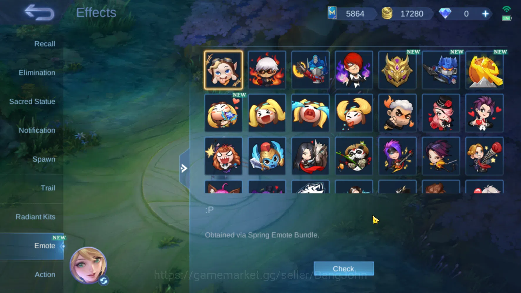 Mobile Legends: Bang Bang Accounts Others Hero 109 | Skin 135 | Emblem All Max | KOF Karina | LuckyBox Alpha | LuckyBox 12