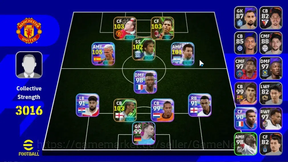 eFootball Accounts Legends & Iconic Players Android|Show Time Dani Olmo|4 Epic Wayne Rooney,Marco van Basten,Rio 1