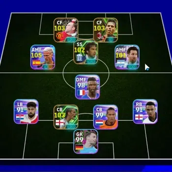 eFootball Accounts Legends & Iconic Players Android|Show Time Dani Olmo|4 Epic Wayne Rooney,Marco van Basten,Rio