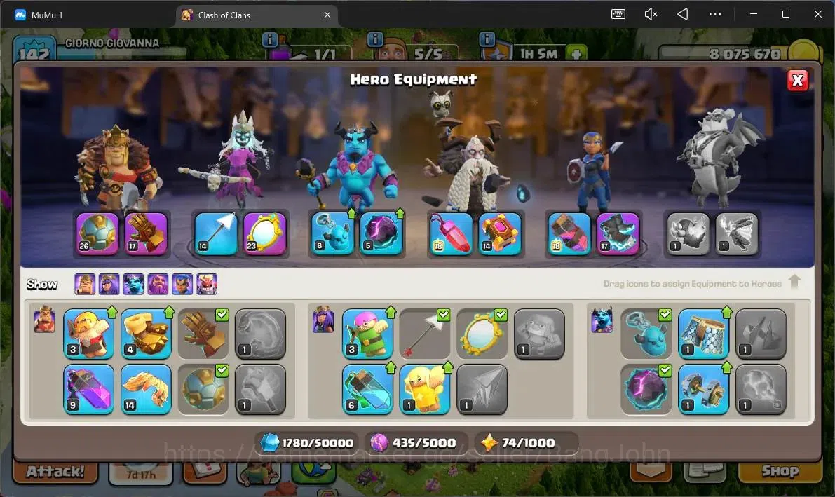 Clash of Clans Accounts Global |TH 17-BH 10|LVL 142|HH 8|BK 30,AQ 36,MP 43 image 12