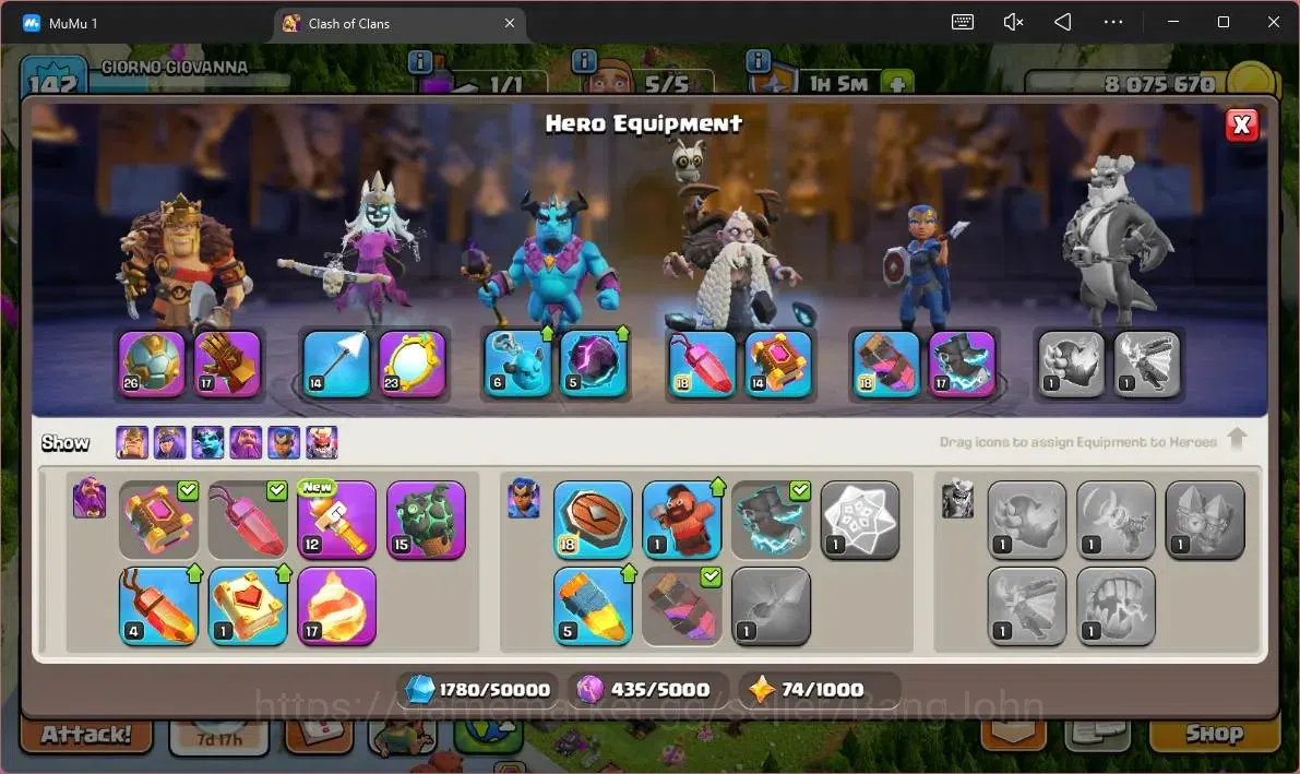 Clash of Clans Accounts Global |TH 17-BH 10|LVL 142|HH 8|BK 30,AQ 36,MP 43 image 13