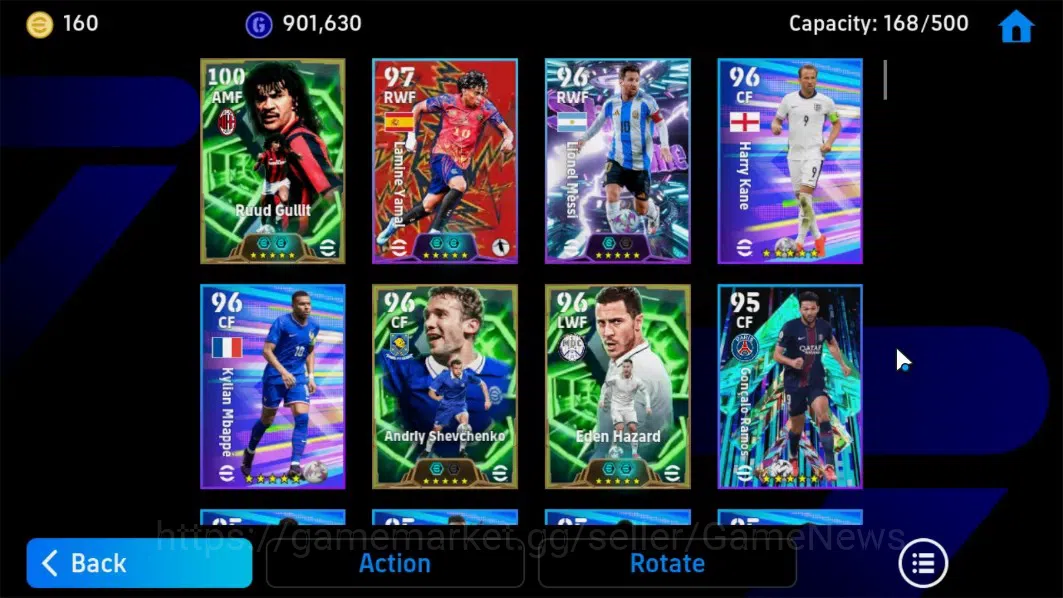 eFootball Accounts Android|Epic Ruud Gullit,Eden Hazard,Andry Shevche image 5