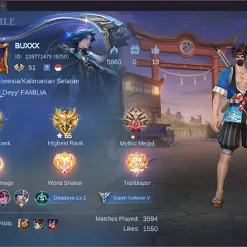 Mobile Legends: Bang Bang Accounts Collector Global |Hero 108|Skin 152|Expert|Spongebob Cyclops|Epic YSS,Khufra|Ligtborn
