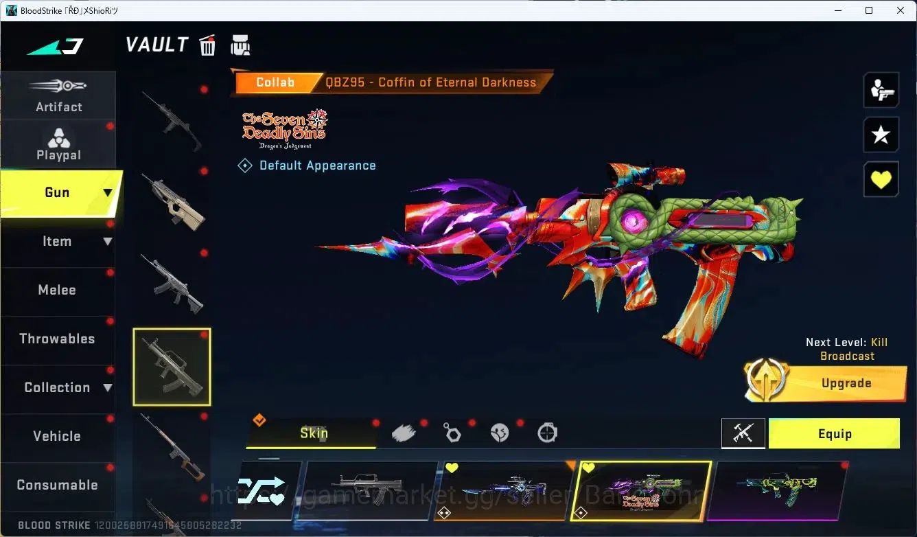 Blood Strike Accounts ASIA | 1 ETERNAL: Desert Eagle | 1 ULTRA MELEE: On image 14