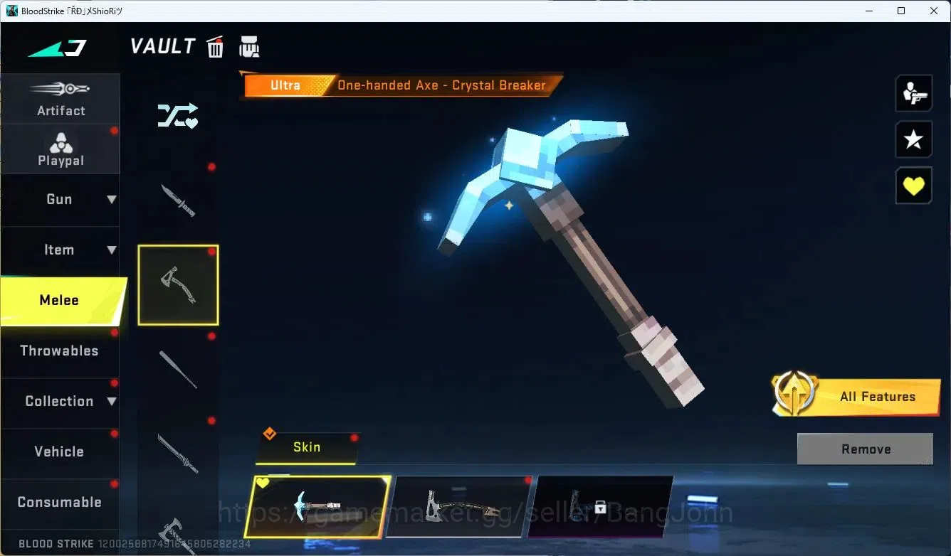 Blood Strike Accounts ASIA | 1 ETERNAL: Desert Eagle | 1 ULTRA MELEE: On image 18