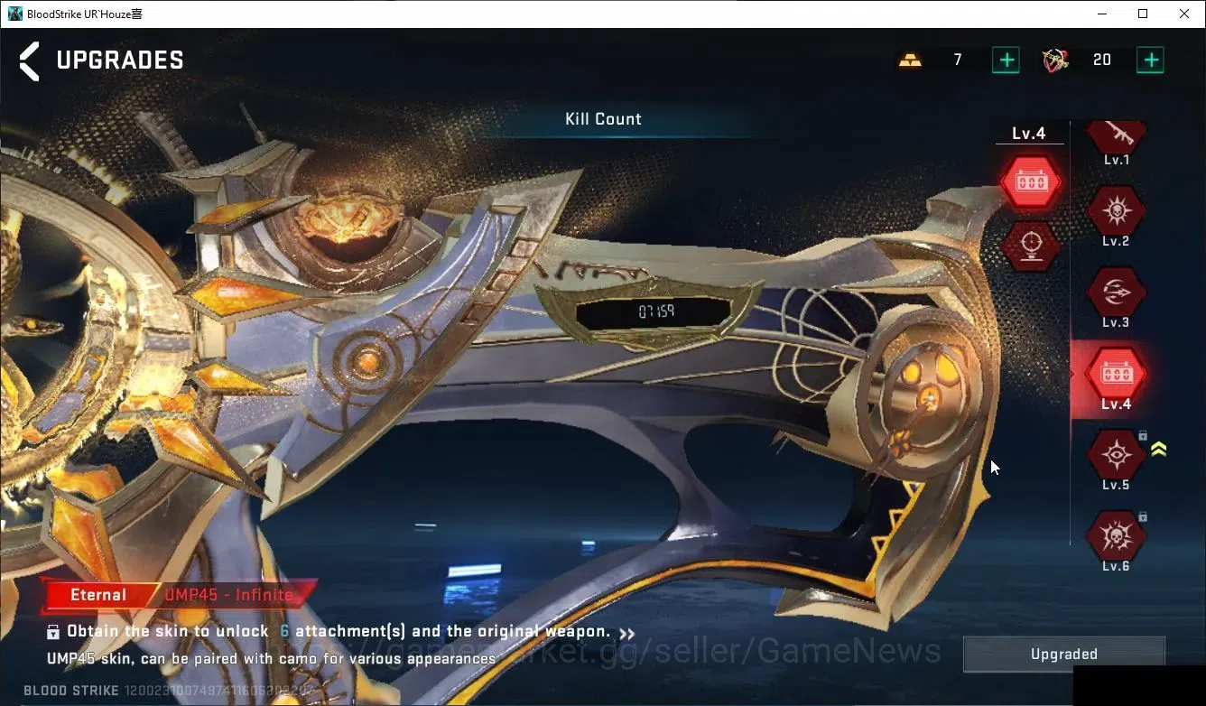 Blood Strike Accounts ASIA|ETERNAL Lv4 UMP45,DeAgle+Collab TOKRAV MCX,FN image 18