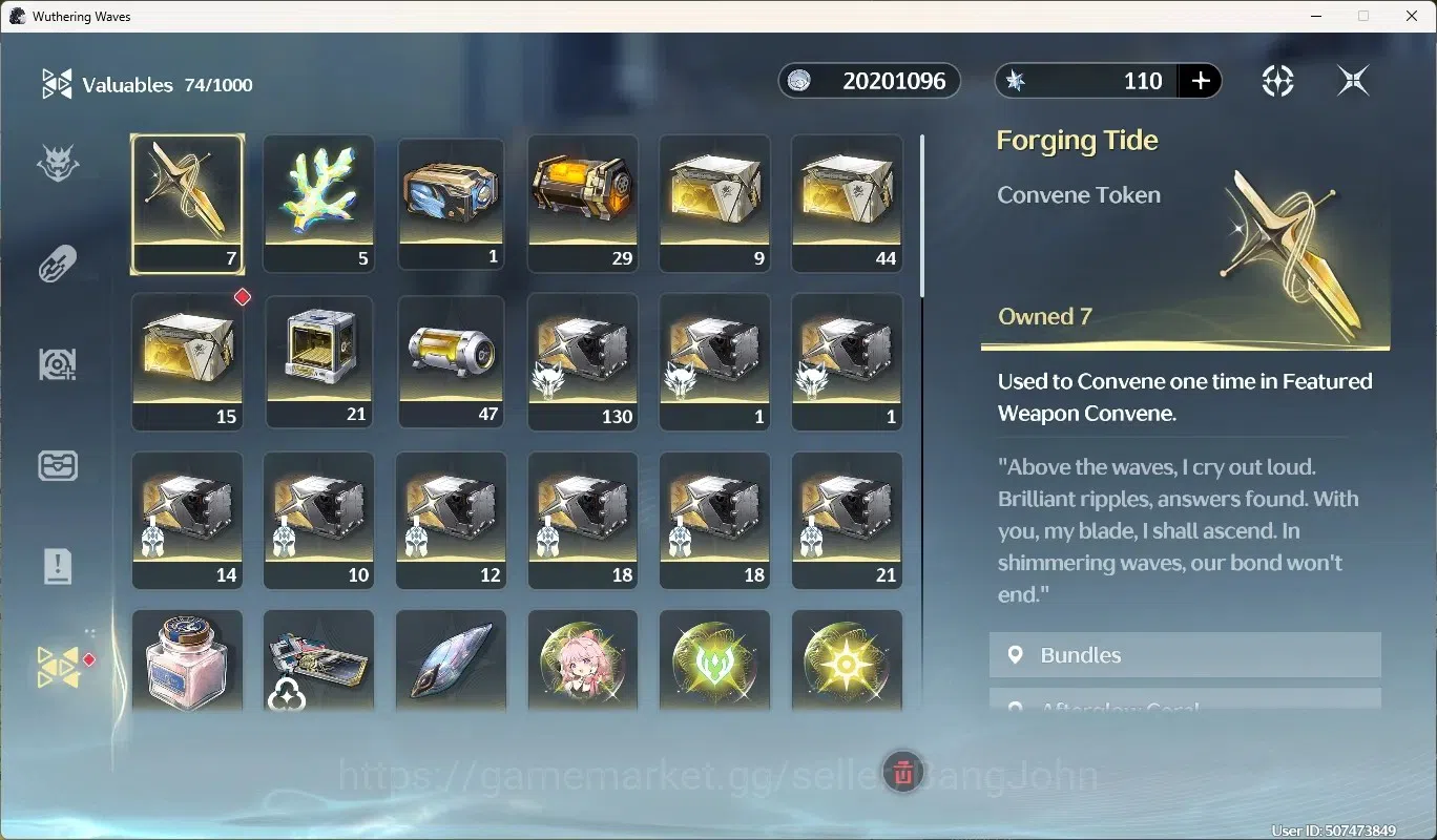 Wuthering Waves Accounts Starter NA|UL 49|Rank 5|2 Char Limited [Lucy,Rebecca]+Sign|Ready Unlock RC6Lucy | Mc Male 11