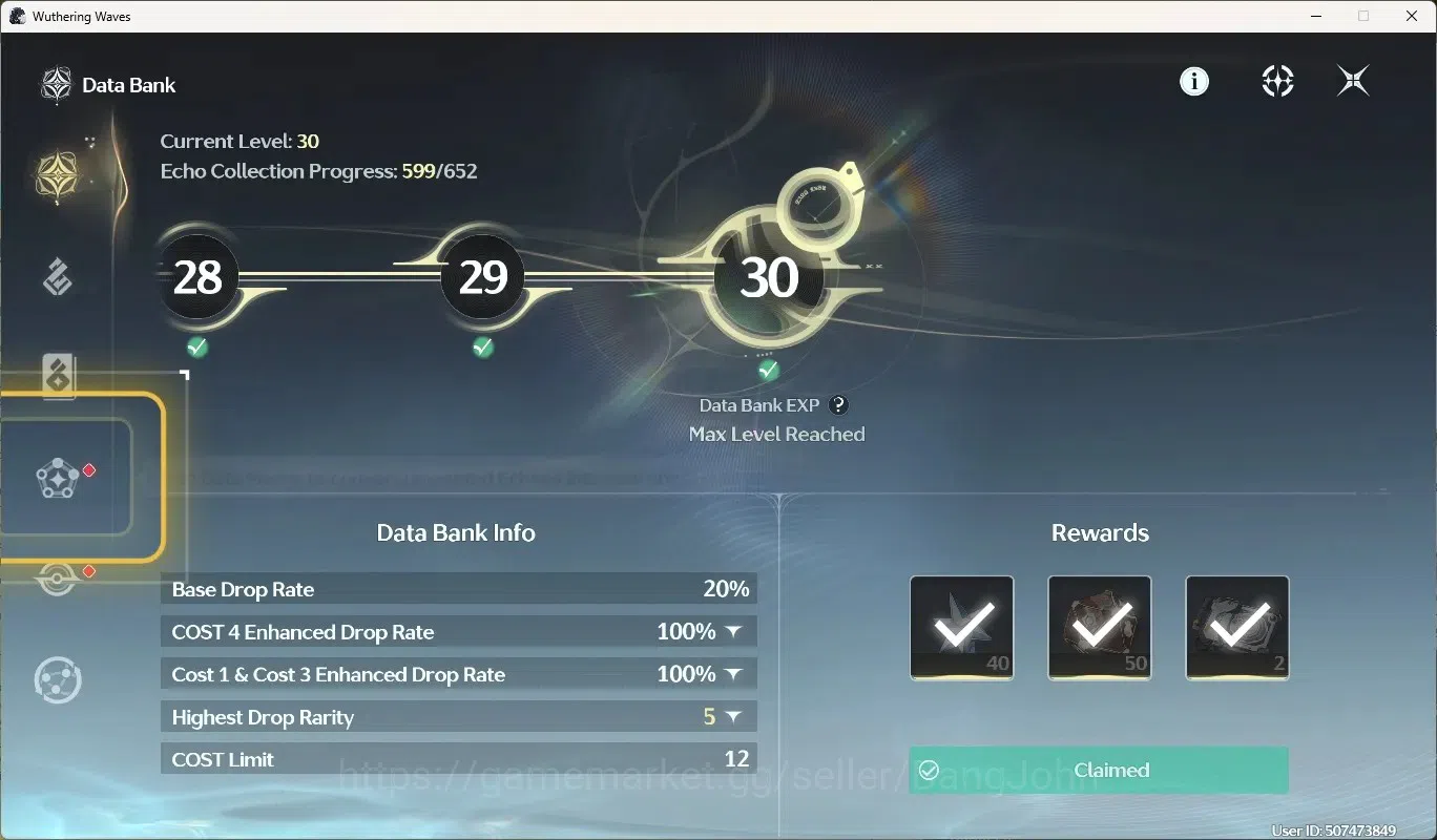 Wuthering Waves Accounts Starter NA|UL 49|Rank 5|2 Char Limited [Lucy,Rebecca]+Sign|Ready Unlock RC6Lucy | Mc Male 12