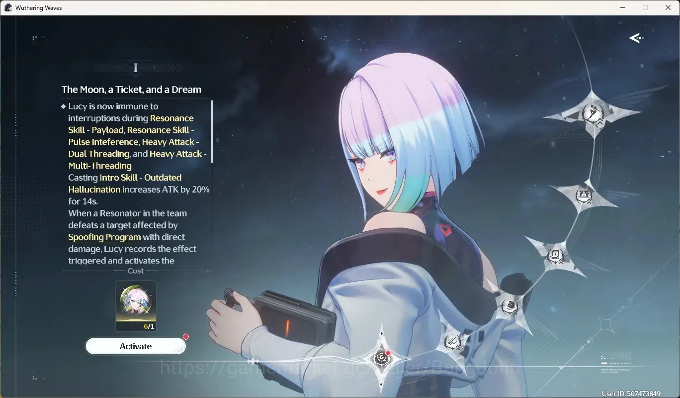 Wuthering Waves Accounts Starter NA|UL 49|Rank 5|2 Char Limited [Lucy,Rebecca]+Sign|Ready Unlock RC6Lucy | Mc Male 3