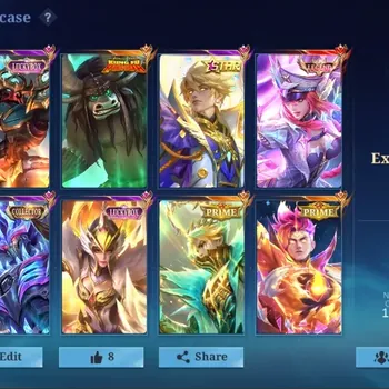 Mobile Legends: Bang Bang Accounts Collector Global|373 Skin|Exalted|LEGEND Freya,Collector Terizla,Luckybox Kimmy Alpha