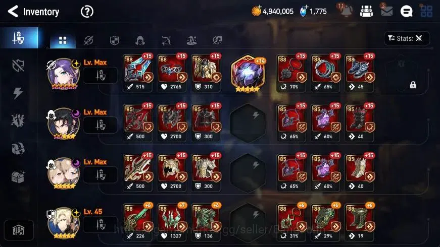 Epic Seven Accounts Global | Starter|3 ML(LRKrau,AVildred,Rhianna & Lu image 11