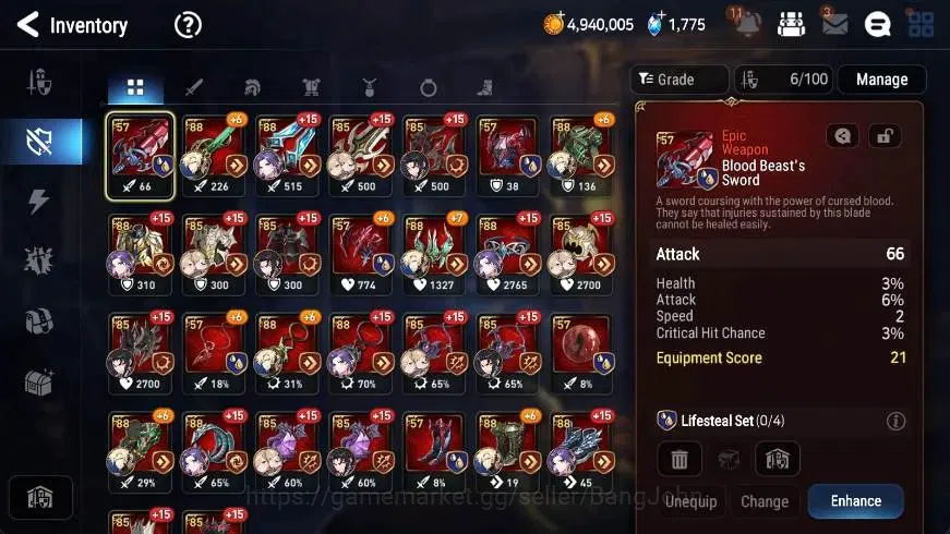 Epic Seven Accounts Global | Starter|3 ML(LRKrau,AVildred,Rhianna & Lu image 12