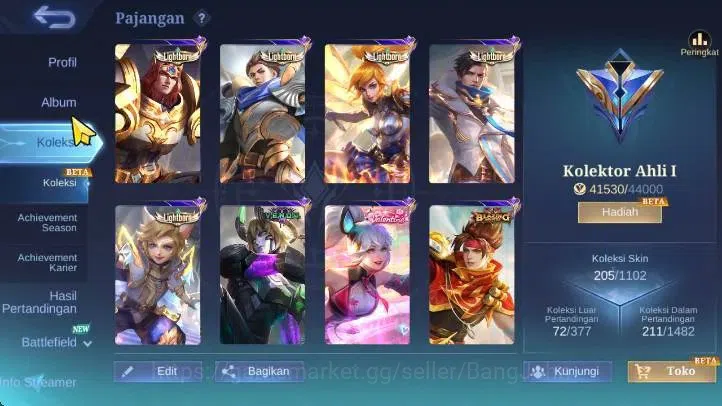 Mobile Legends: Bang Bang Accounts Global | HerO 112 Skin 205, Expert. CCC Natalia, N image 2