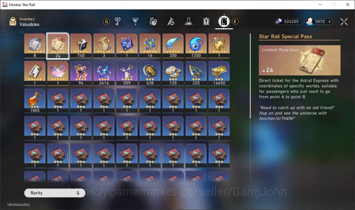 Honkai Star Rail Accounts [ASIA] TL 62 | 9 Limit | Phainon | Cyrene | Dan He image 3