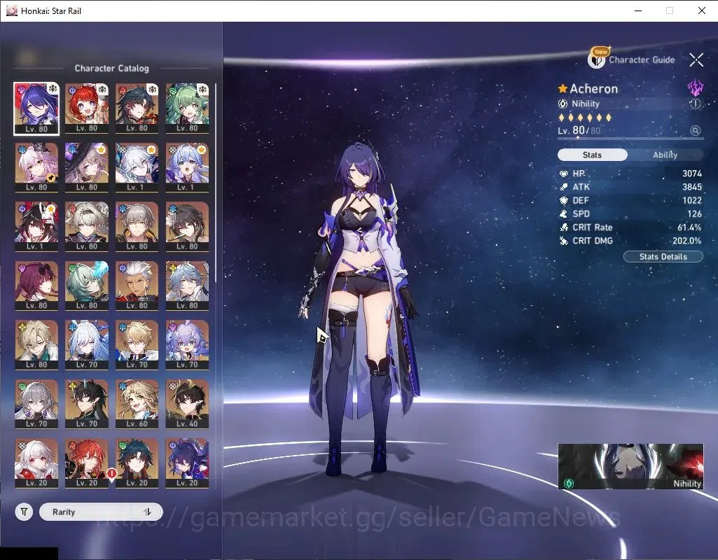 Honkai Star Rail Accounts Asia|TL 70|2 PremTeam|22 Limited|Mortenax,Acheron, image 4