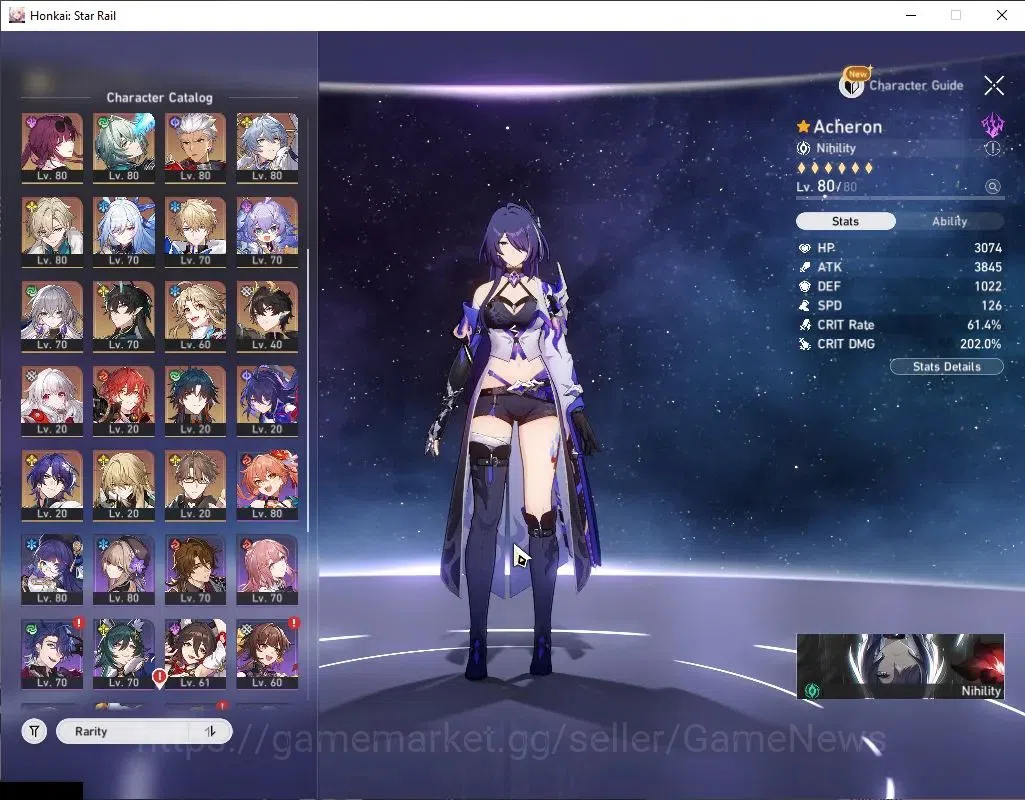 Honkai Star Rail Accounts Asia|TL 70|2 PremTeam|22 Limited|Mortenax,Acheron, image 5