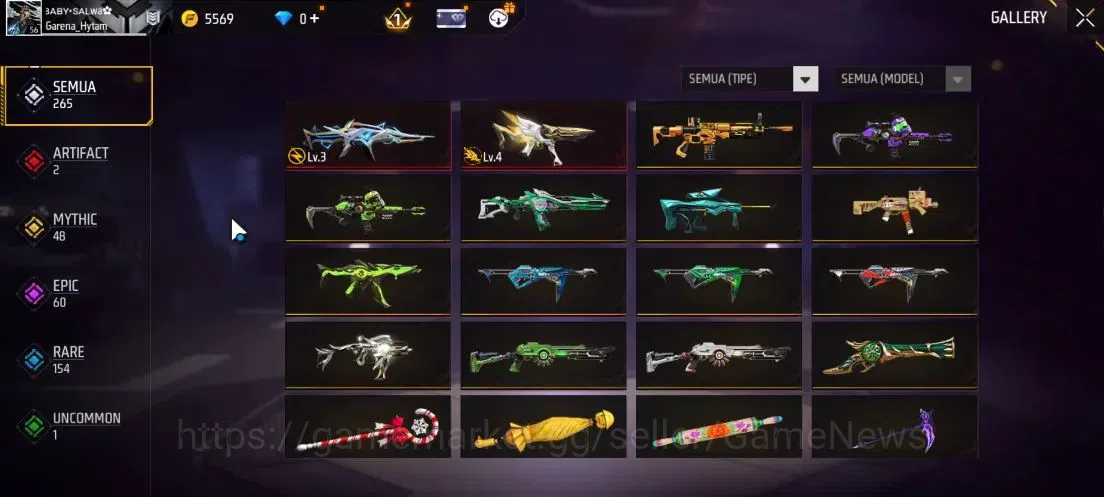 Free Fire Accounts Indonesia|Free HSR|M1887 Emerald Power|XM8 Destiny image 3